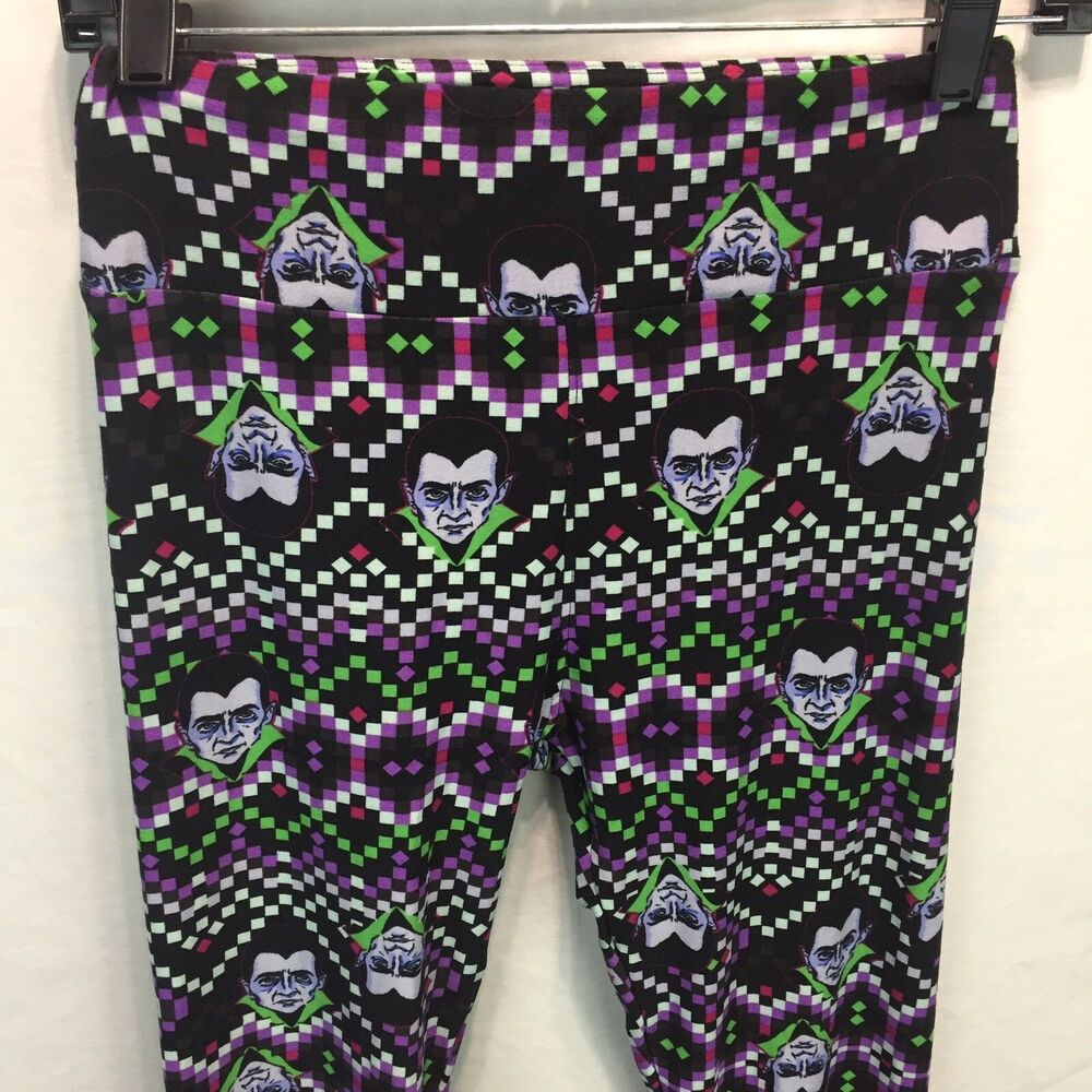 LuLaRoe Leggings One Size Halloween Dracula B22